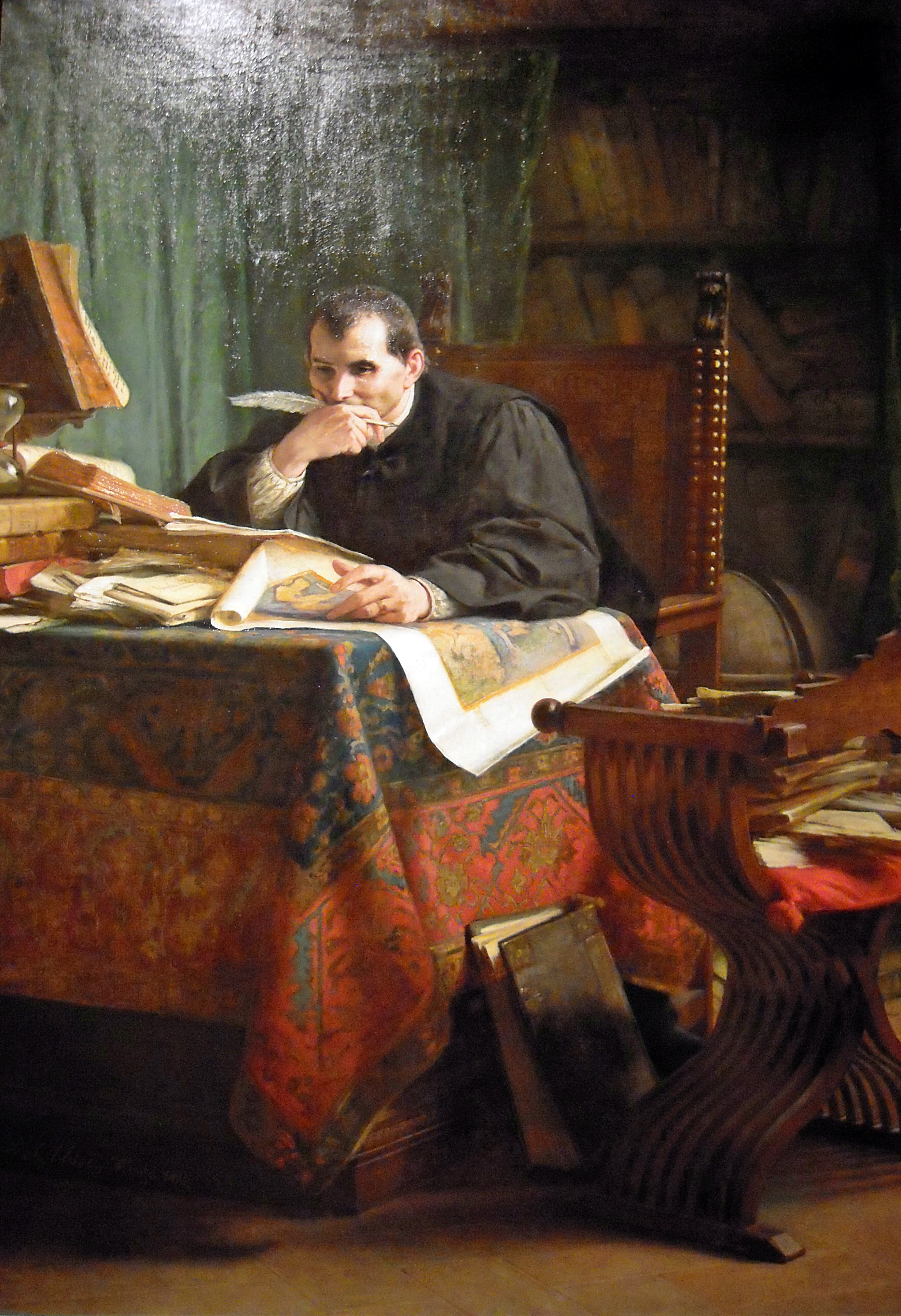 11. Niccolò Machiavelli in his study- από τον Stefano Ussisi1894-Galleria Nazionale d'Arte Moderna