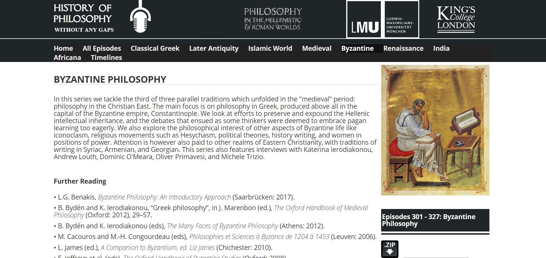 Byzantine philosophy-podcasts